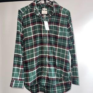 American Eagle Green flannel